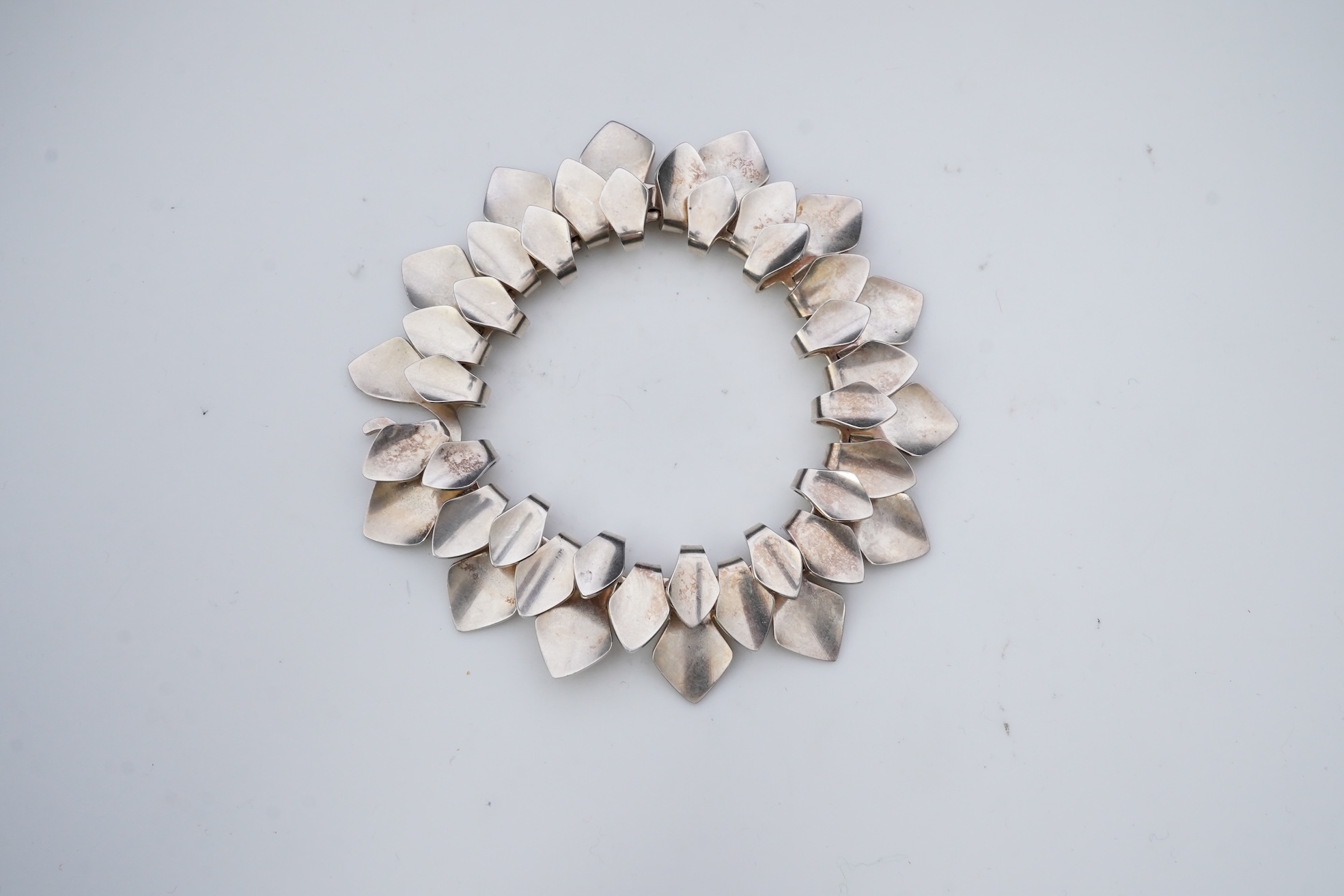 Tuk Fisher for Georg Jensen, a silver bracelet, Denmark, circa 1977